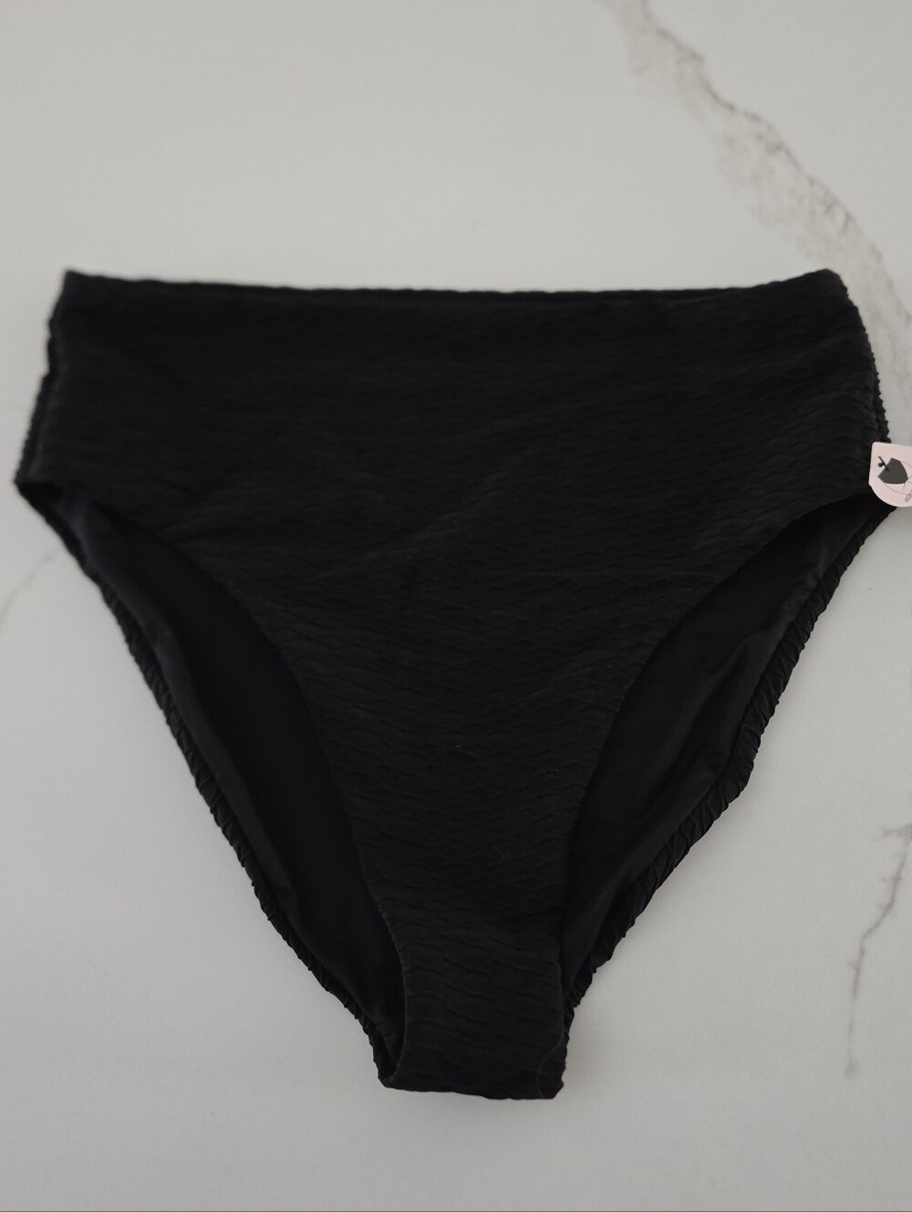 NWT Victoria's Secret Black High-Waist Bikini Bottom
